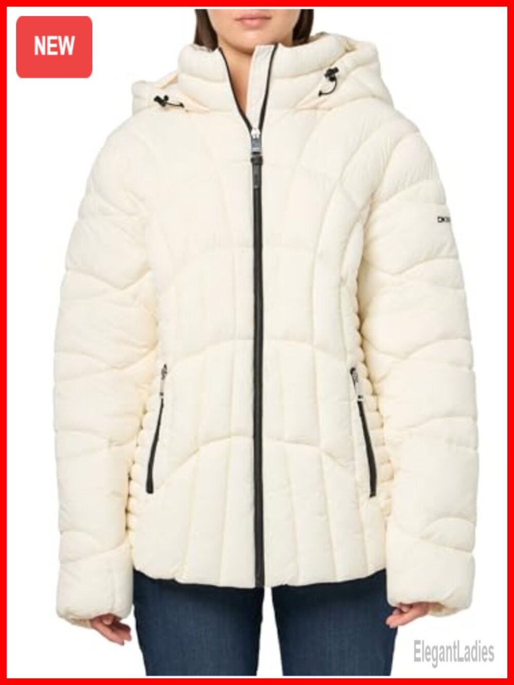 Hooded Lightweight Puffer Jacket Relaxed Fit